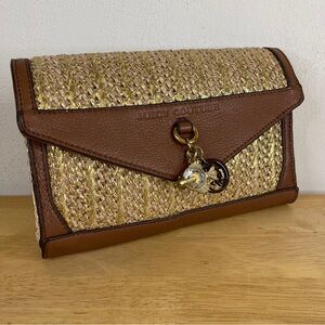 Juicy Couture Metallic Brushed Foil Charm Clutch